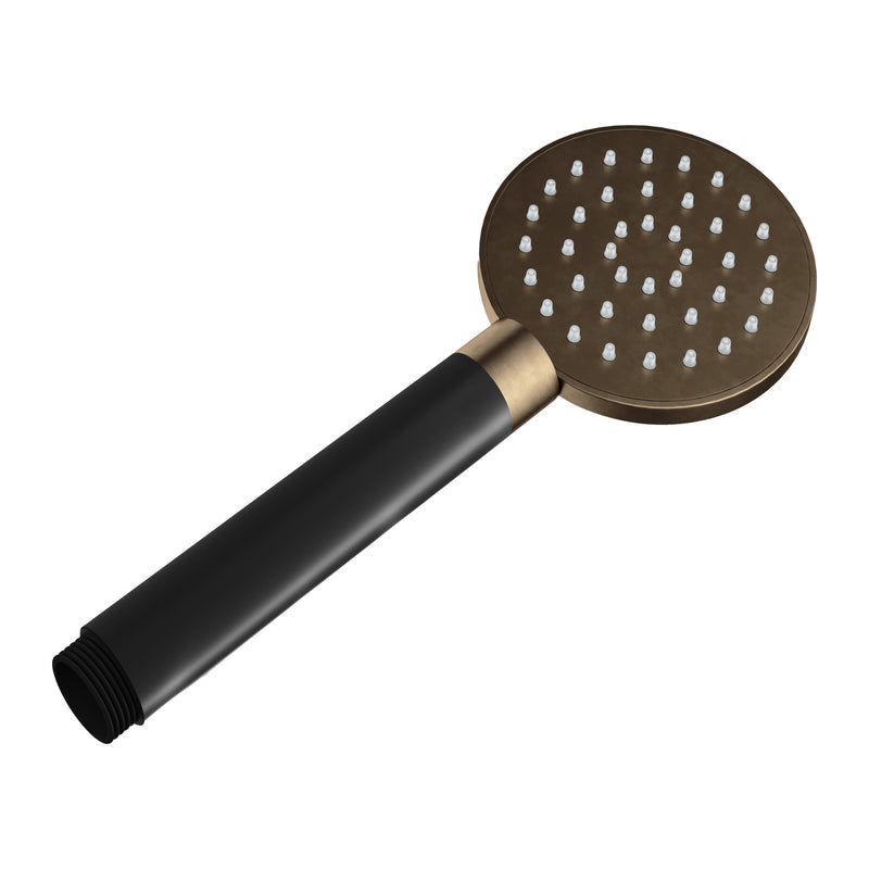 Hotbath Mate M353 handdouche rond Ø 9 cm verouderd messing productfoto
