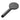 Hotbath Mate M355 handdouche rond messing Geborsteld zwart PVD productfoto (kleurimpressie)