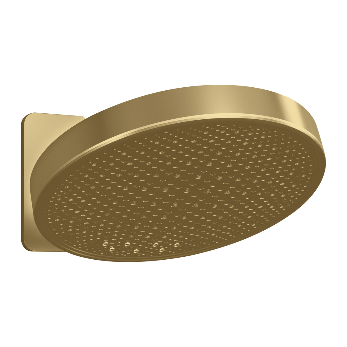Hotbath Mate M420 opbouw hoofddouche rond 30 cm Geborsteld messing PVD productfoto (kleurimpressie)