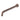 Hotbath Mate M450-40 douchearm rond voor muurmontage 40 cm Geborsteld koper PVD productfoto