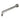 Hotbath Mate M450-40 douchearm rond voor muurmontage 40 cm Geborsteld nikkel productfoto