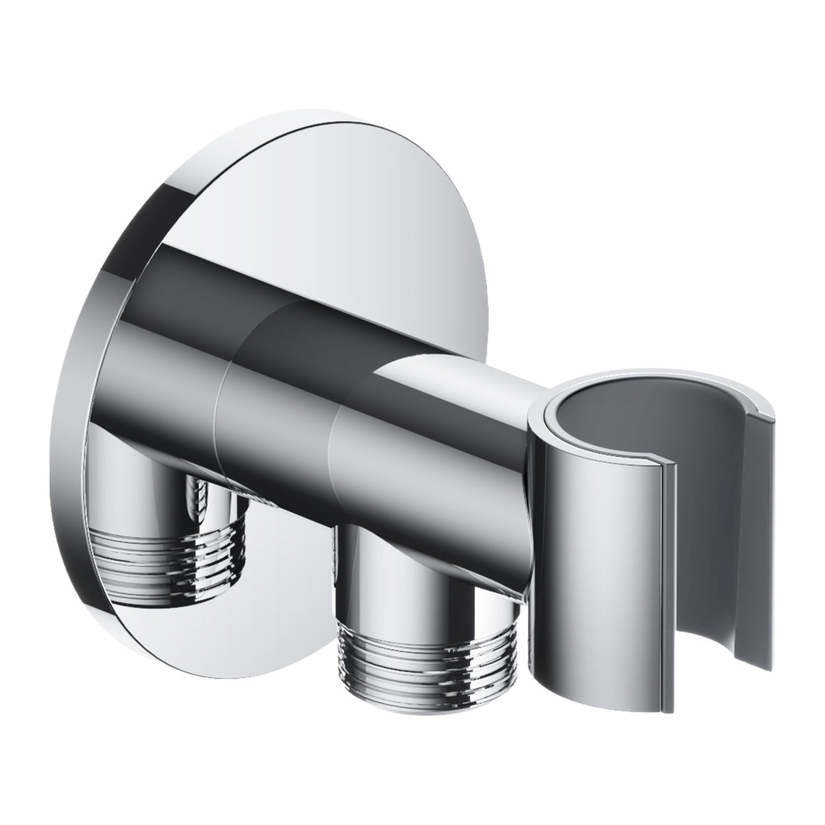 Hotbath Mate M515 wandhouder met doucheaansluiting chroom productfoto