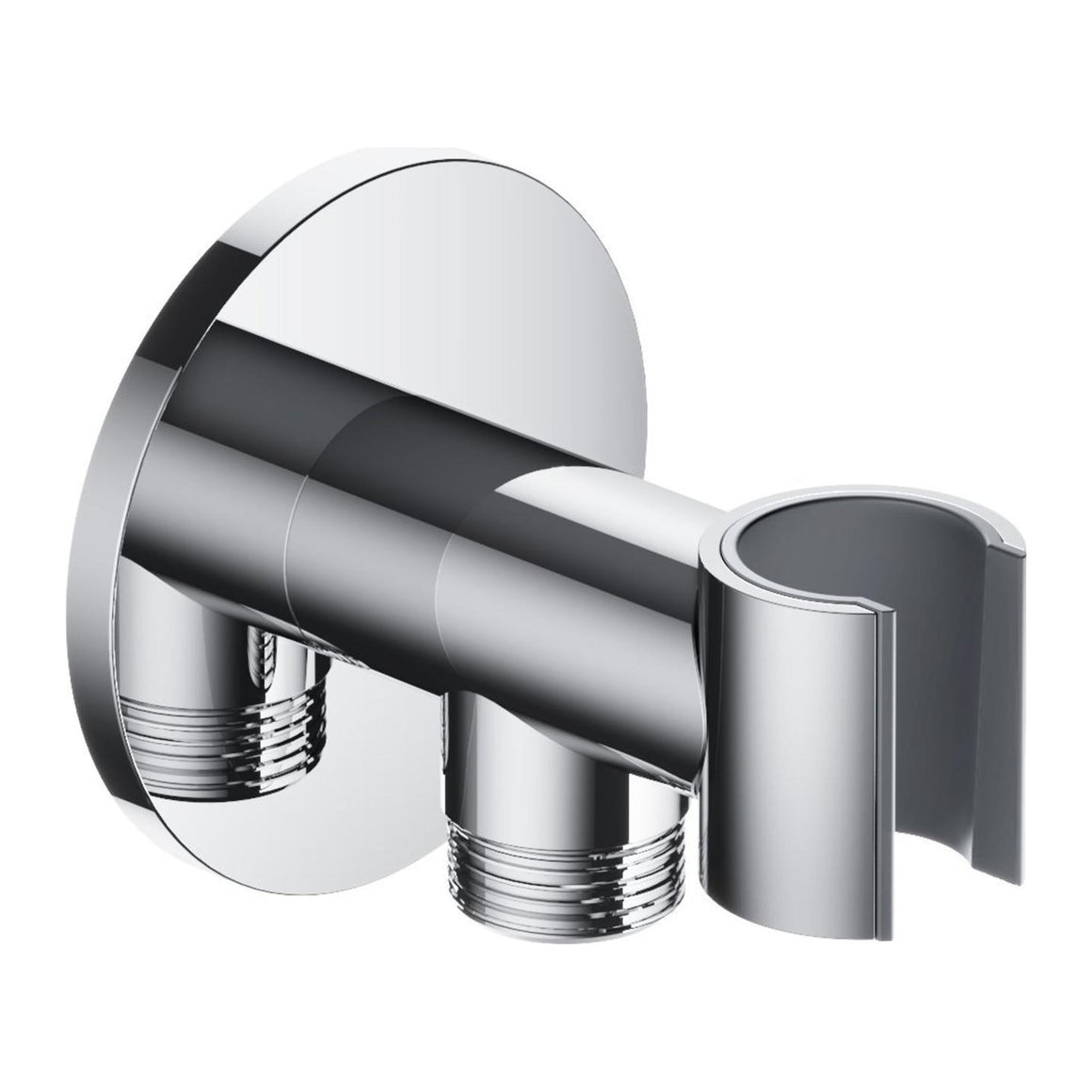 Hotbath Mate M515 wandhouder met doucheaansluiting chroom productfoto