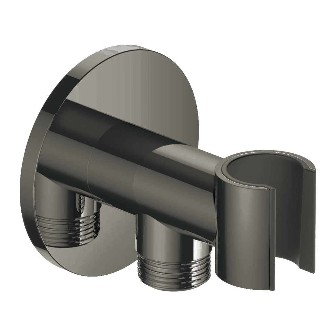 Hotbath Mate M515 wandhouder met doucheaansluiting verouderd ijzer productfoto (kleurimpressie)