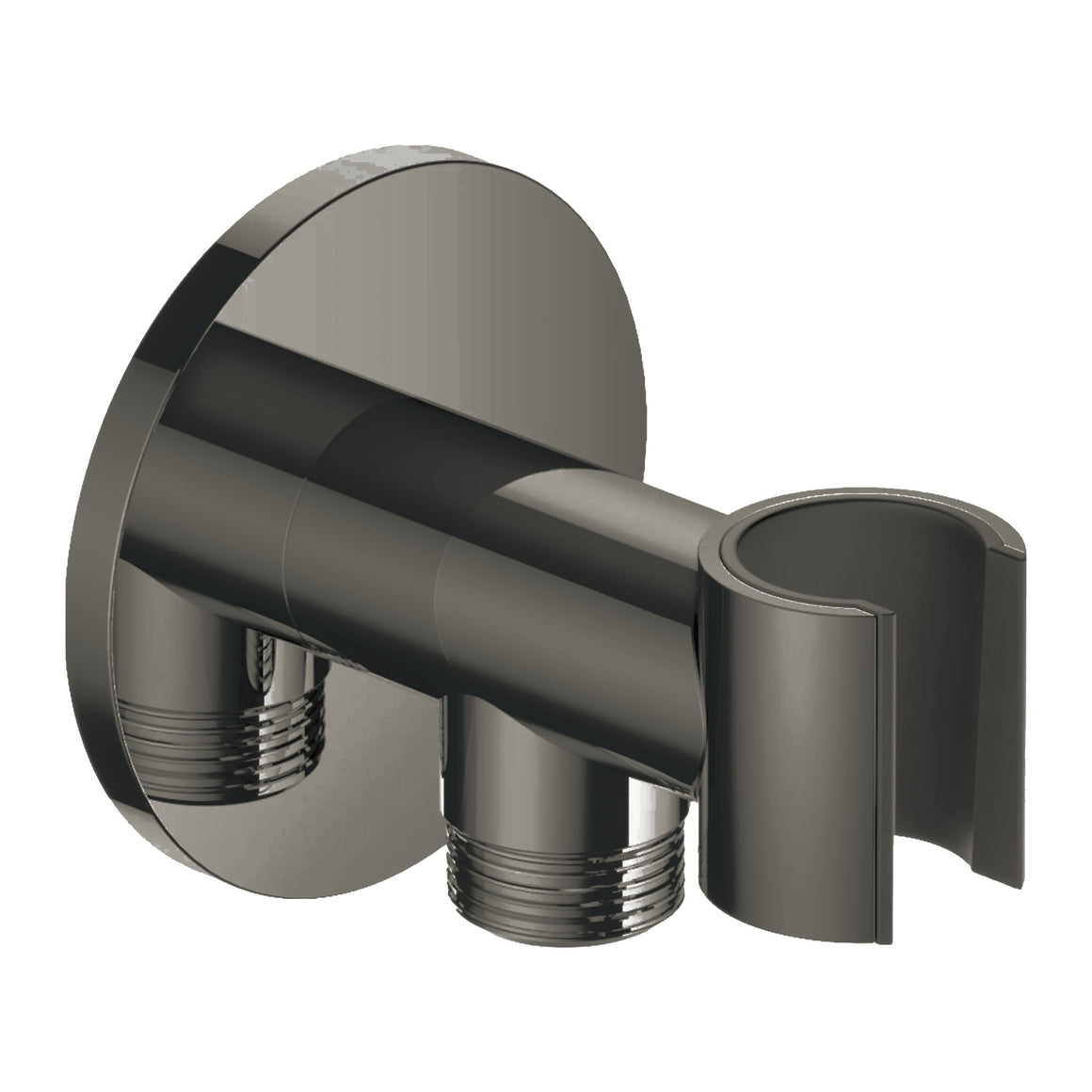 Hotbath Mate M515 wandhouder met doucheaansluiting verouderd ijzer productfoto (kleurimpressie)