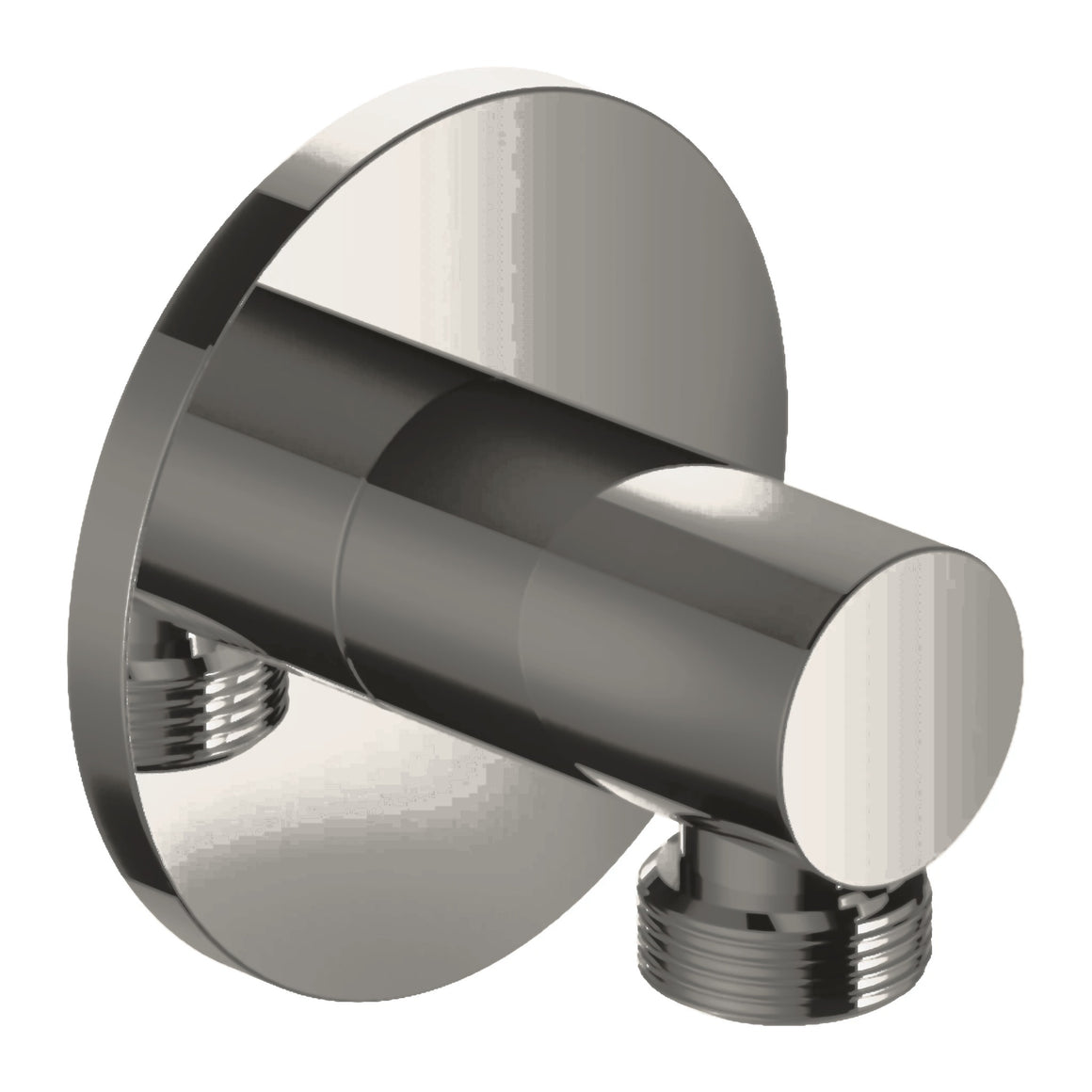 Hotbath Mate M517 wandaansluitbocht (wanduitlaat) Geborsteld nikkel productfoto (kleurweergave)