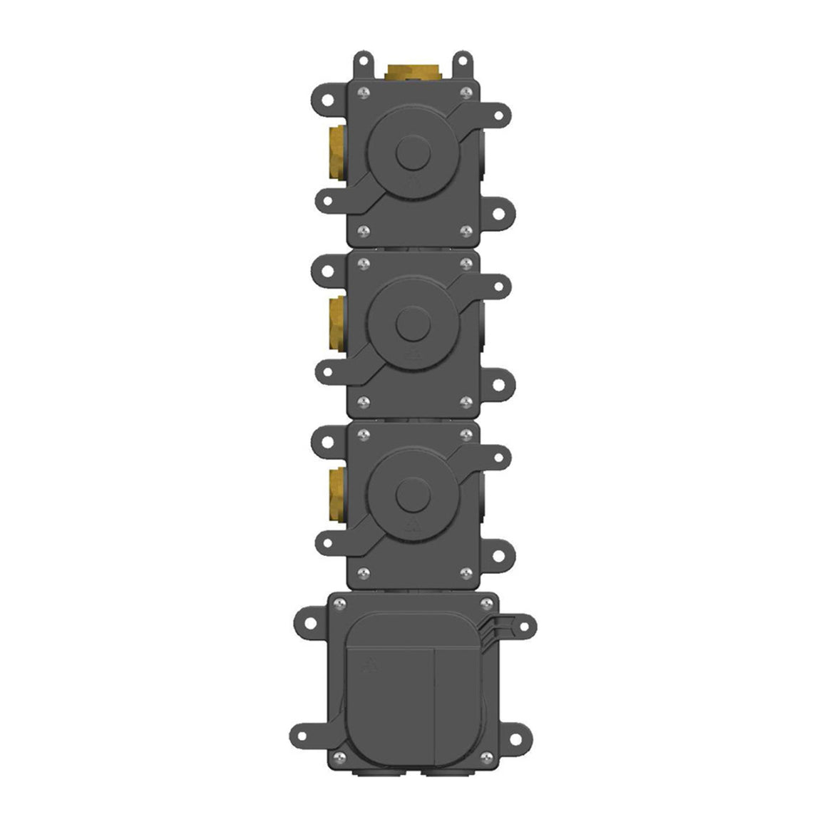 Hotbath Mate MHF001-005 High Flow inbouwdeel met stopkranen 3 stopkranen productfoto