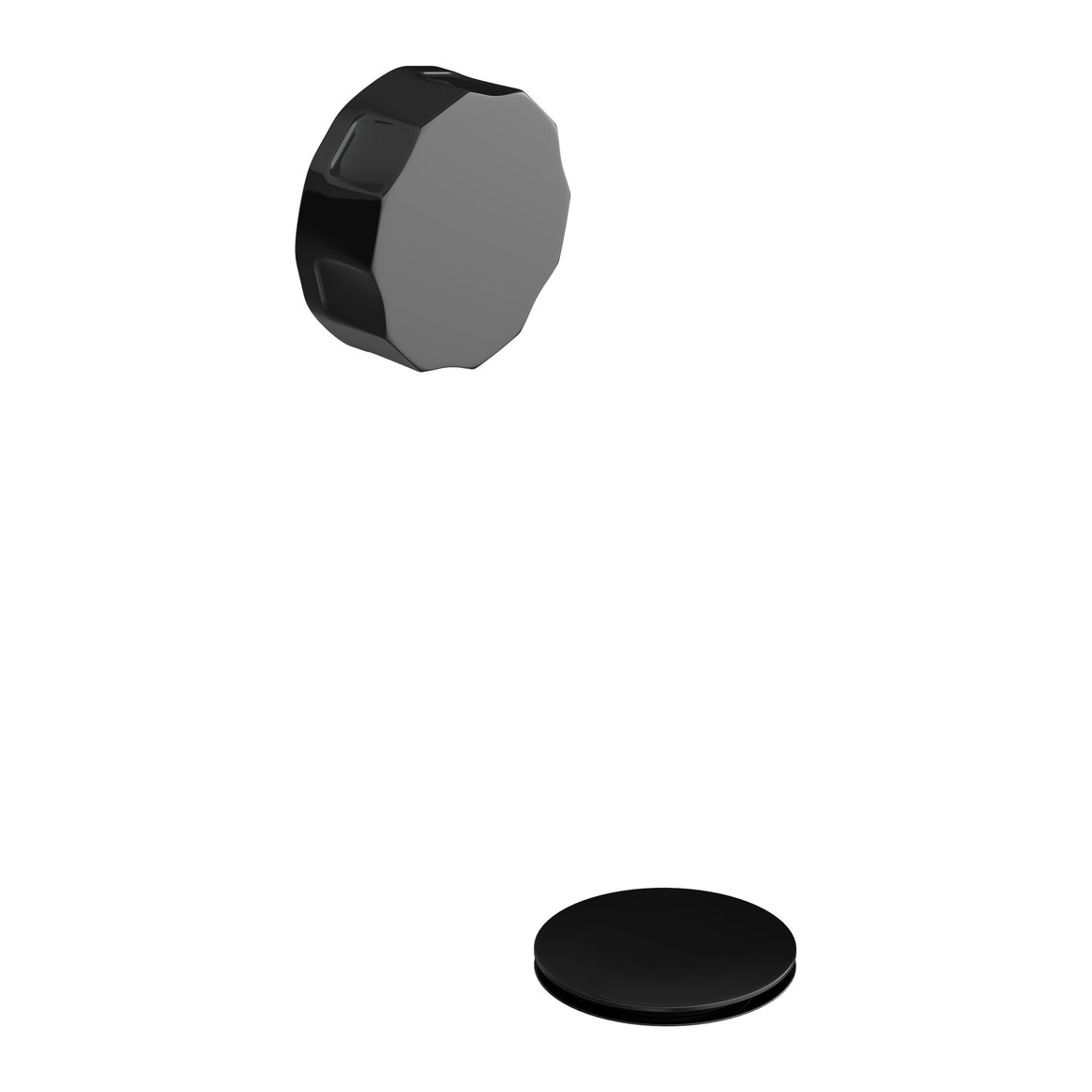 Hotbath Mate P032 badoverloop verlengd Gepolijst zwart PVD productfoto