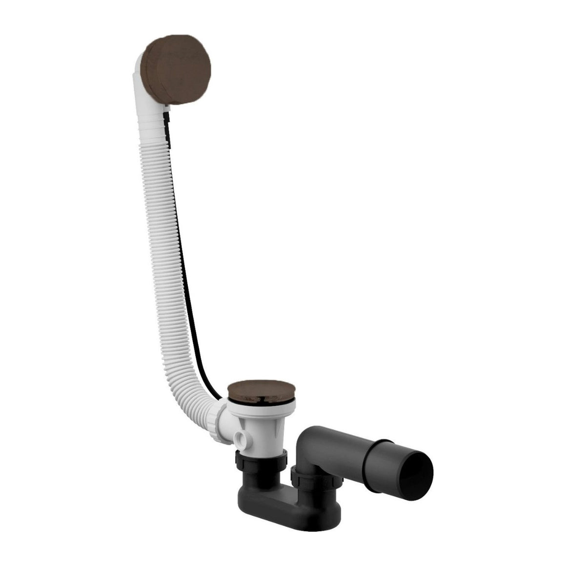 Hotbath Mate P032 badoverloop verlengd Verouderd messing productfoto