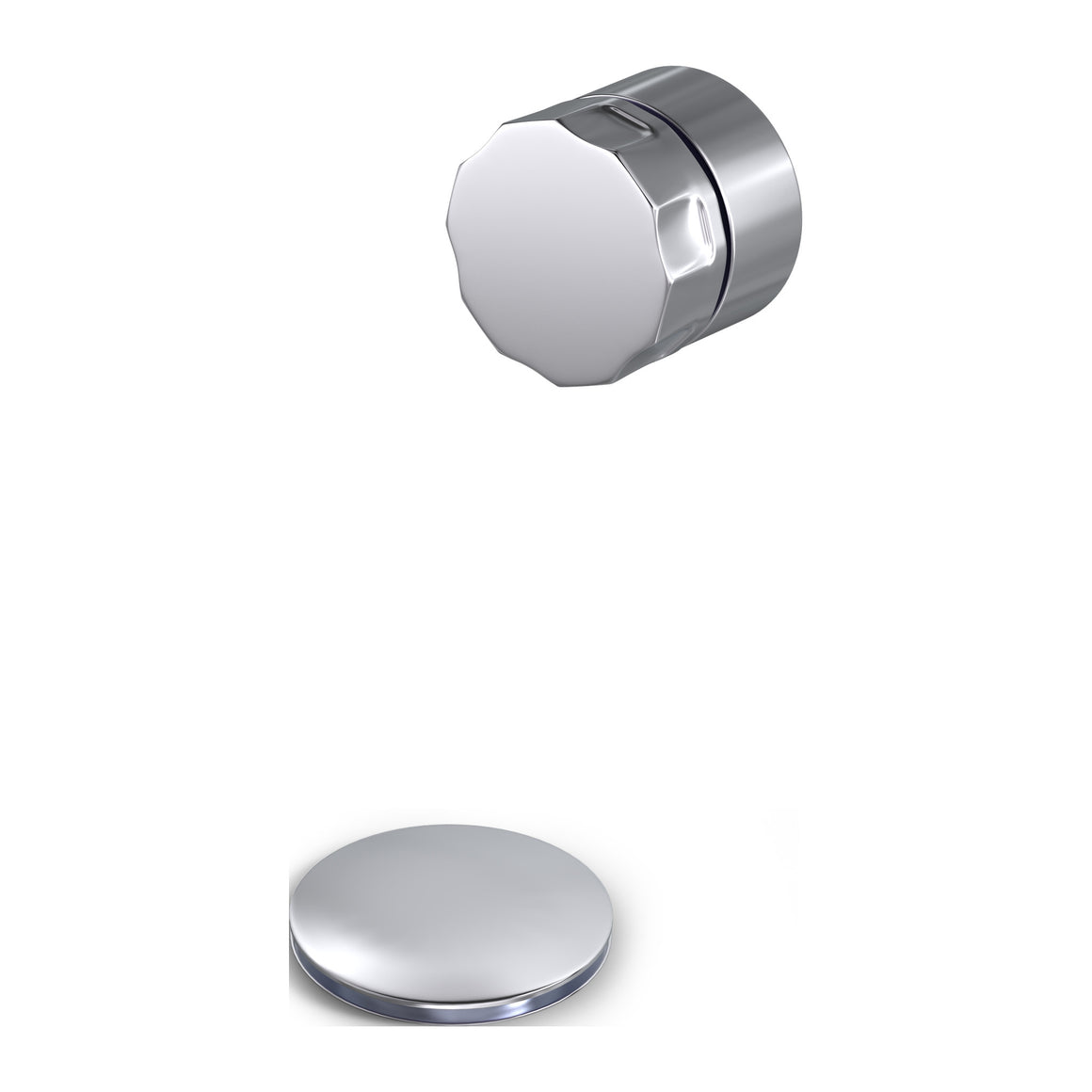 Hotbath Mate P033 badoverloop-vulcombinatie Chroom productfoto