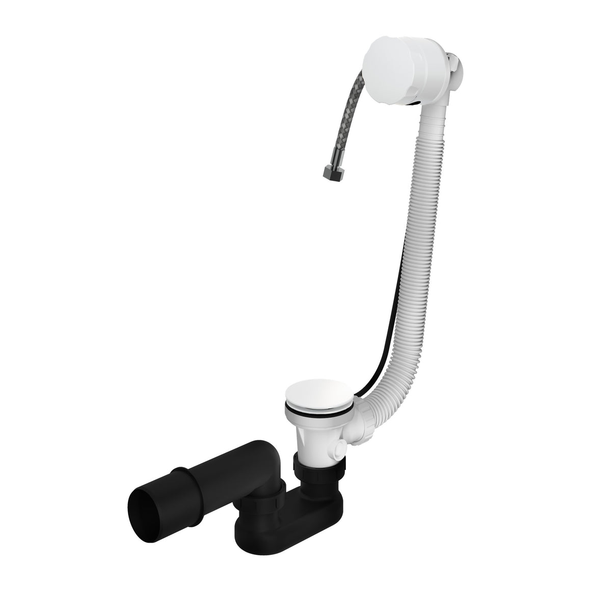 Hotbath Mate P033 badoverloop-vulcombinatie Mat wit productfoto
