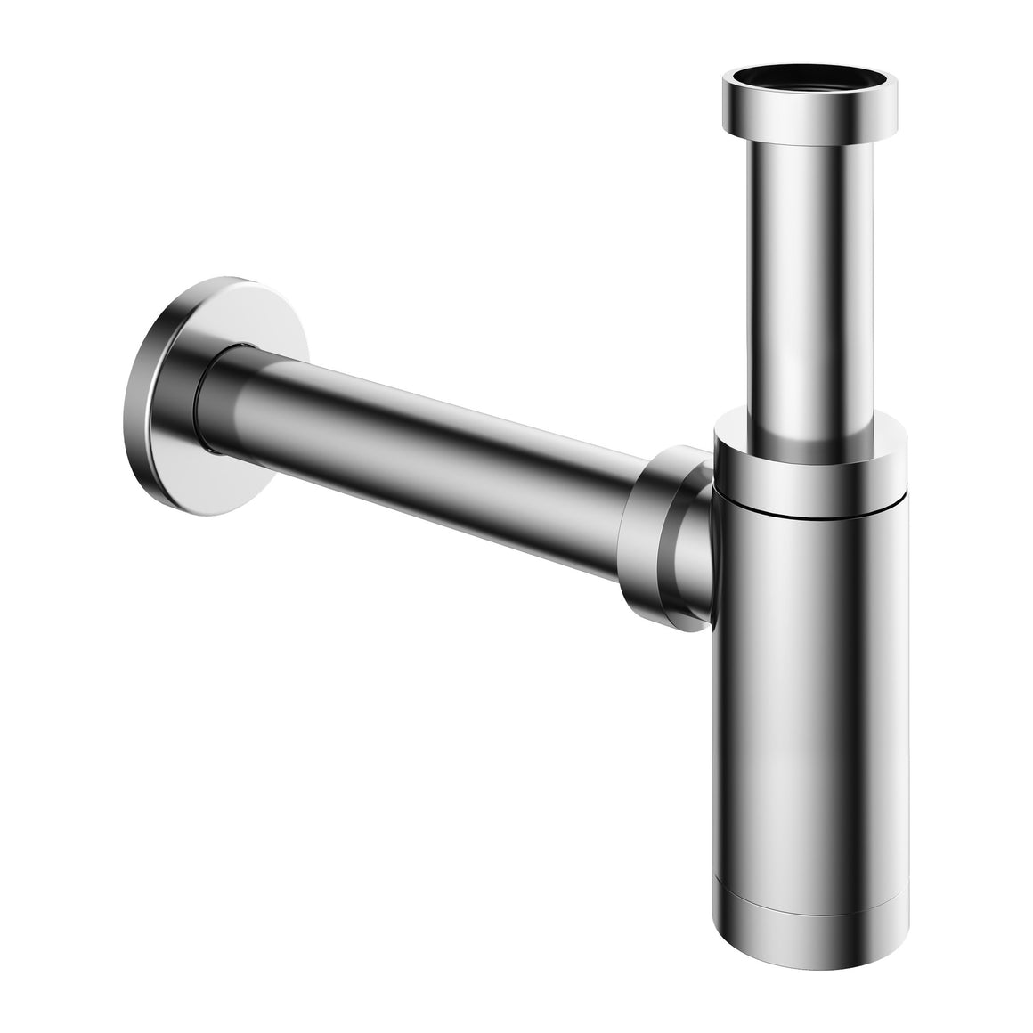 Hotbath Mate P035 wastafelsifon rond Chroom productfoto