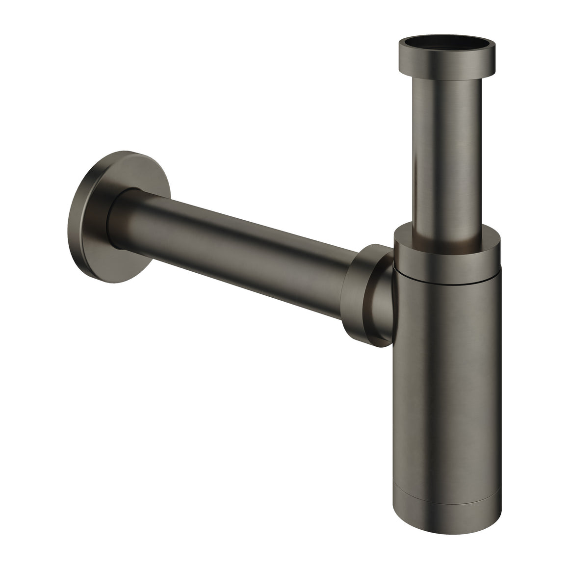 Hotbath Mate P035 wastafelsifon rond Verouderd ijzer productfoto