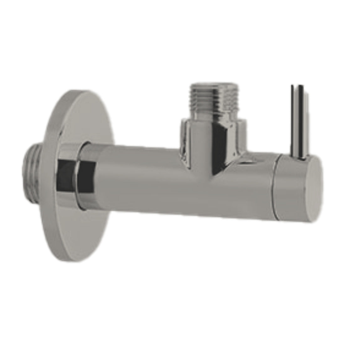 Hotbath Mate P2002 hoekstopkraan rond met filter 1/2" Geborsteld gunmetal PVD productfoto (kleurimpressie)