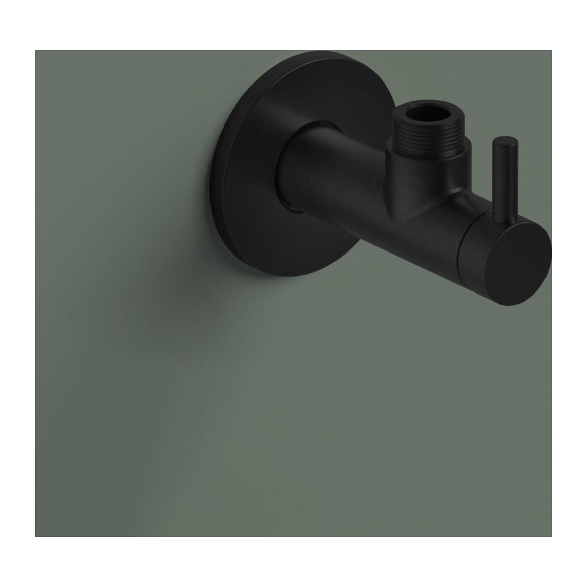 Hotbath Mate P2002 hoekstopkraan rond met filter 1/2" Geborsteld zwart PVD productfoto