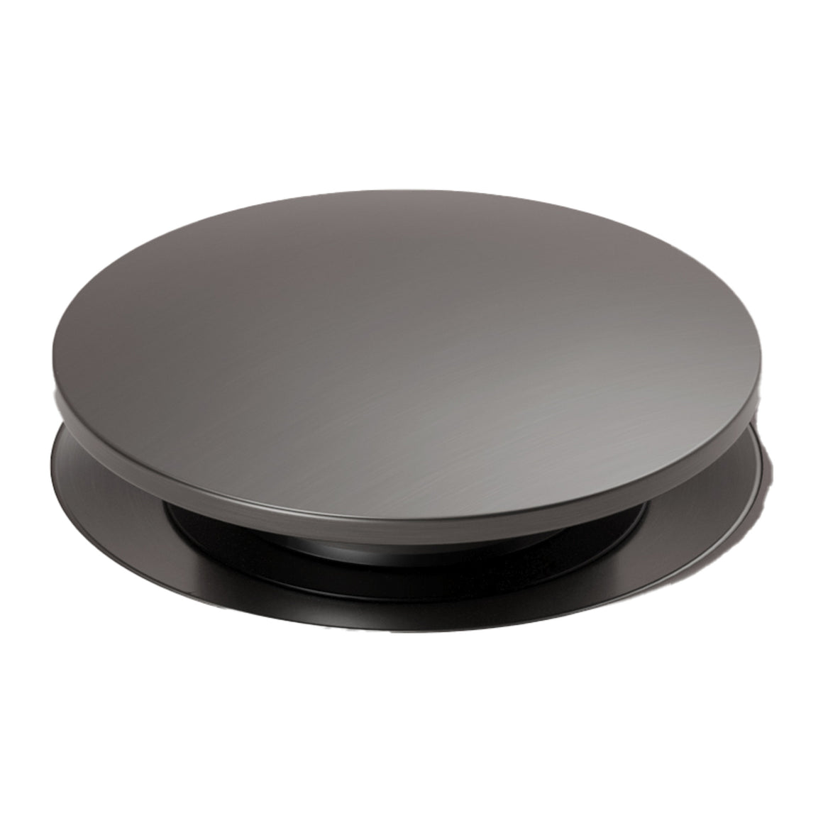 Hotbath Mate P710 clickwaste afvoerplug rond Geborsteld gunmetal PVD productfoto