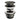 Hotbath Mate P710 clickwaste afvoerplug rond Verouderd ijzer productfoto