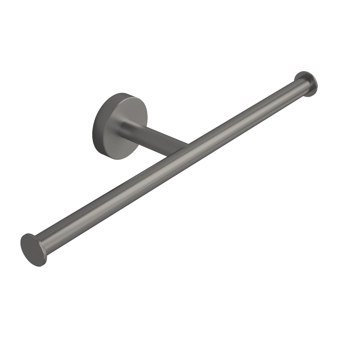 Hotbath &More ARA05 dubbele toiletrolhouder RVS 316 Geborsteld gunmetal PVD productfoto (kleurimpressie)