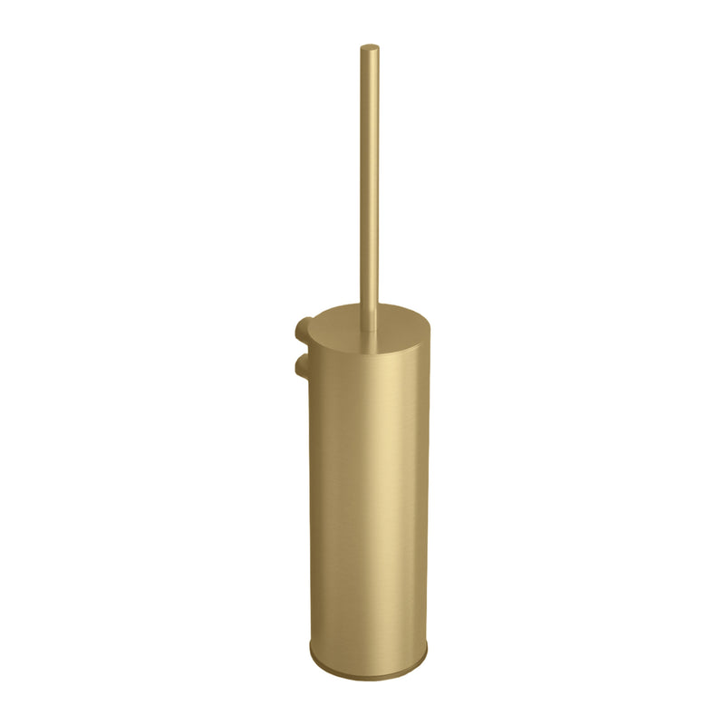 Hotbath &More ARA11 toiletborstelgarnituur wandmodel RVS 316 Geborsteld messing PVD productfoto (kleurimpressie)