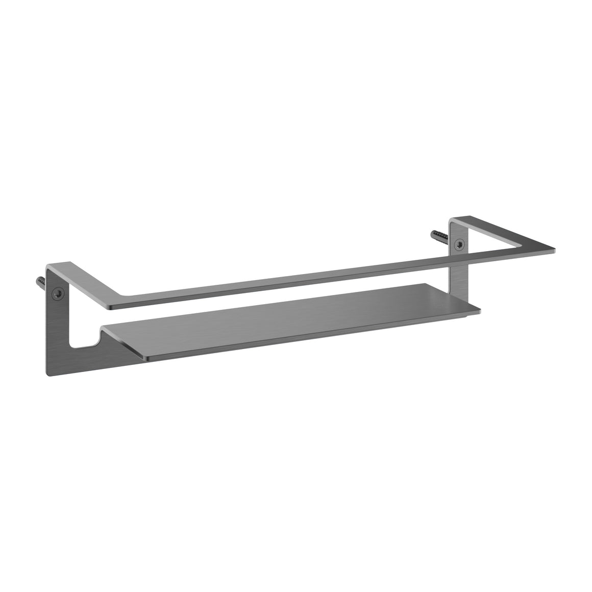 Hotbath &More ARA20 design douchekorf recht RVS 316 Geborsteld gunmetal PVD productfoto