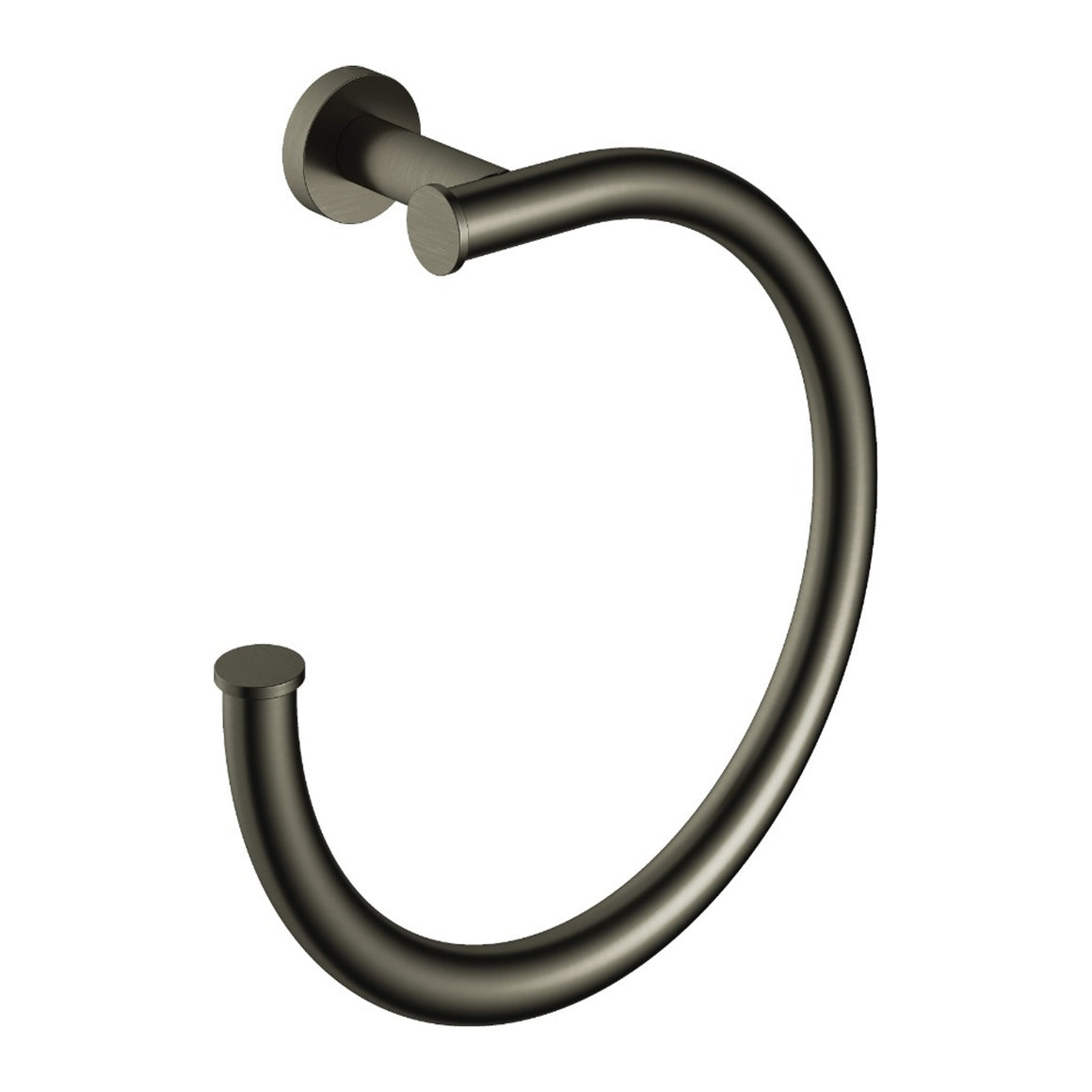 Hotbath &More BAA08 handdoekring Living Colours Geborsteld gunmetal PVD productfoto
