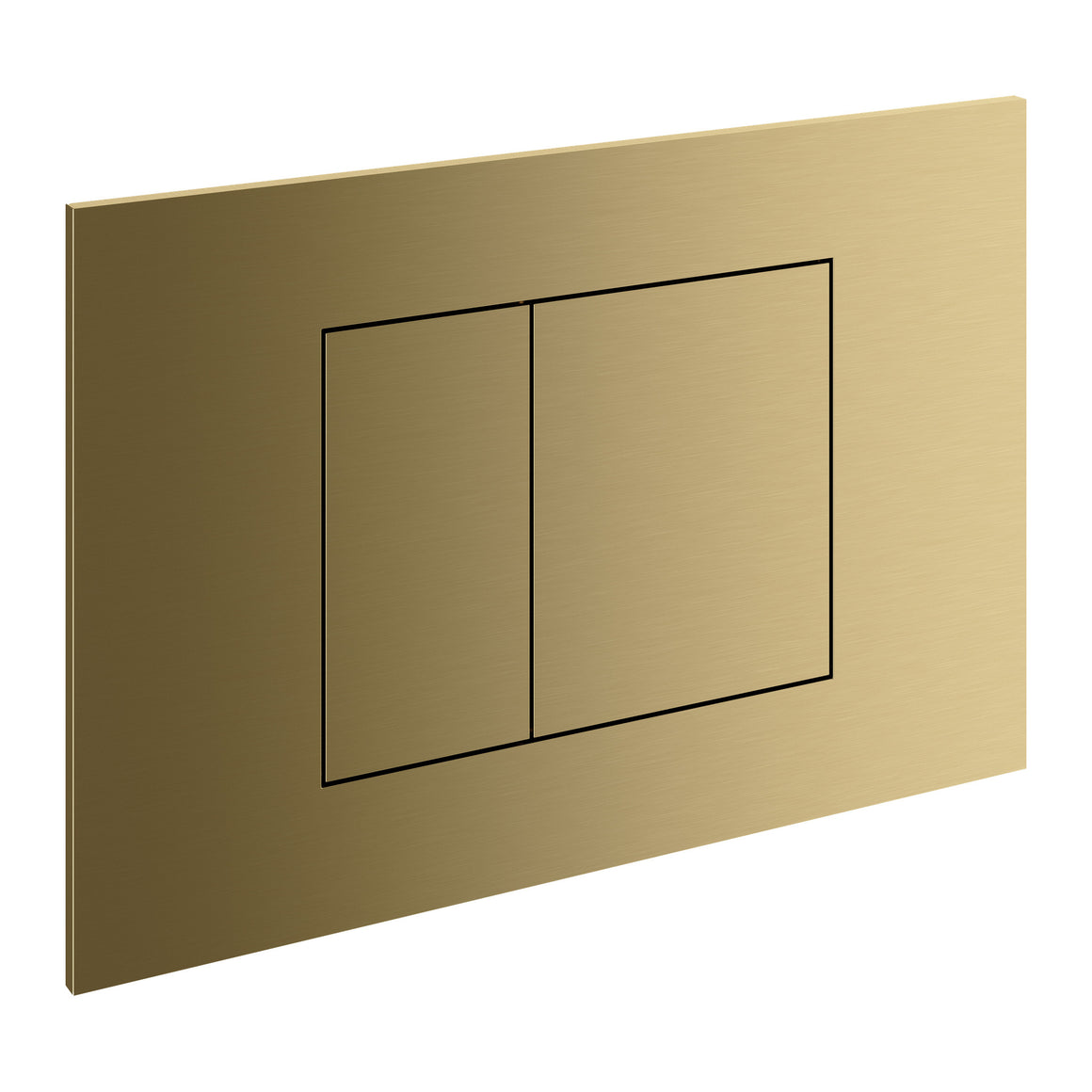 Hotbath &More BAS320 bedieningspaneel voor Geberit UP320/UP720 en TECE Box 8 Geborsteld messing PVD productfoto