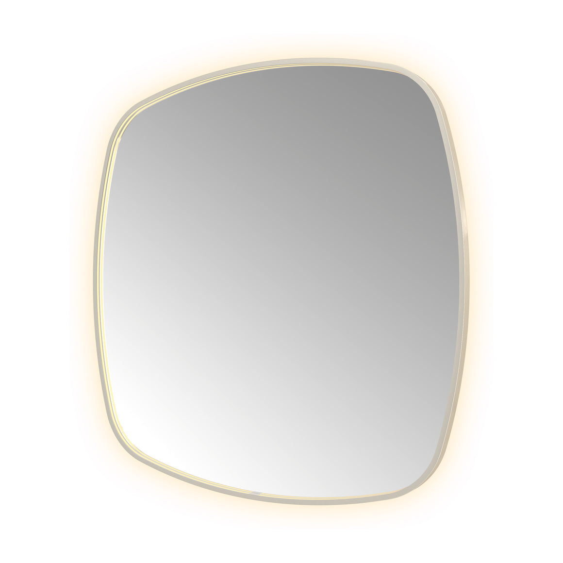 Hotbath &More Contour spiegel met LED-verlichting en spiegelverwarming Geborsteld RVS 120x120 cm productfoto