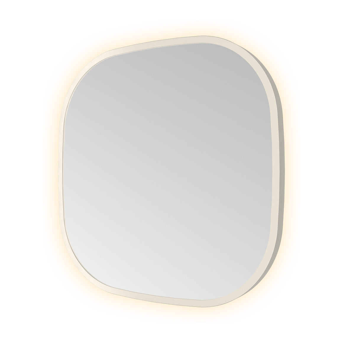 Hotbath &More Contour spiegel met LED-verlichting en spiegelverwarming Geborsteld RVS 40x40 cm productfoto