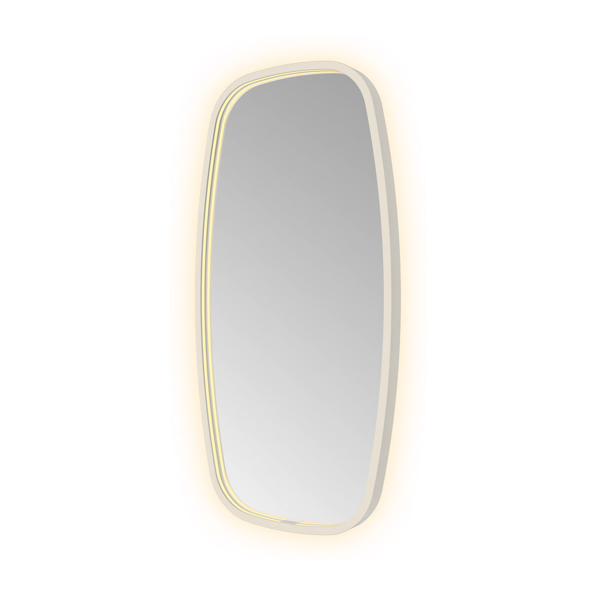 Hotbath &More Contour spiegel met LED-verlichting en spiegelverwarming Geborsteld RVS 40x80 cm productfoto