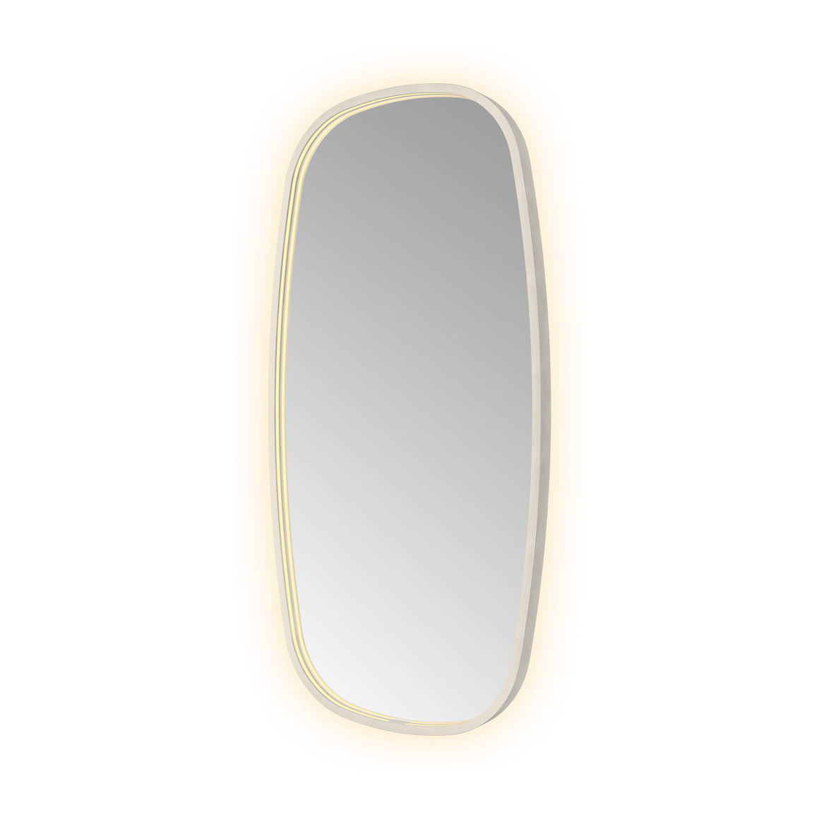 Hotbath &More Contour spiegel met LED-verlichting en spiegelverwarming Geborsteld RVS 50x100 cm productfoto