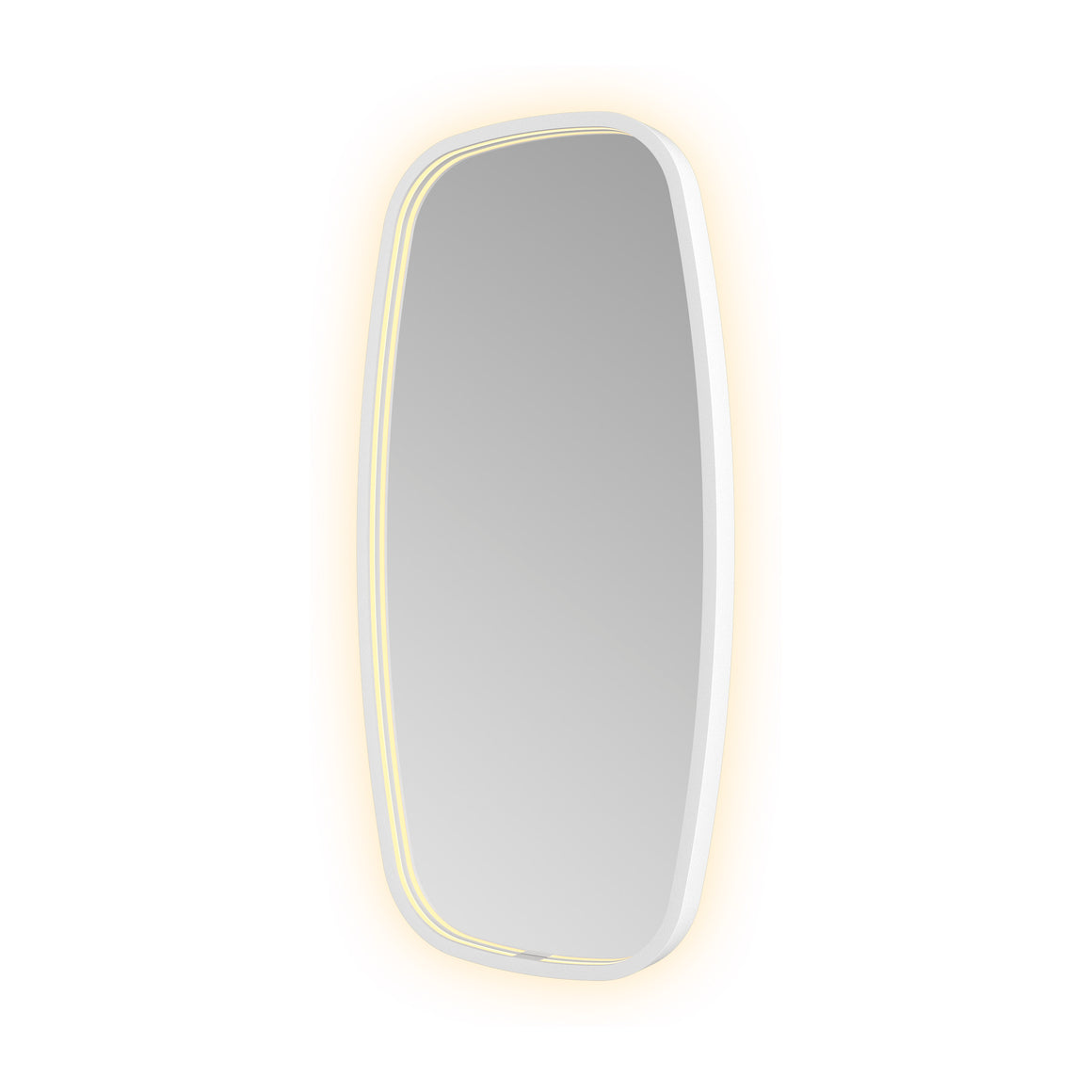 Hotbath &More Contour spiegel met LED-verlichting en spiegelverwarming Mat wit 40x80 cm productfoto