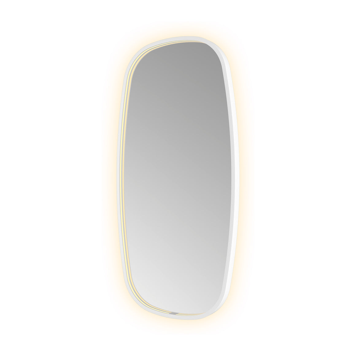 Hotbath &More Contour spiegel met LED-verlichting en spiegelverwarming Mat wit 50x100 cm productfoto