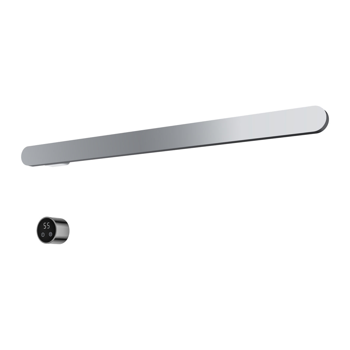Hotbath &More elektrische handdoekwarmer Soft Square horizontaal Chroom 80 cm 1 rail productfoto