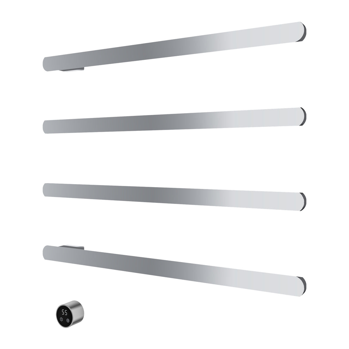 Hotbath &More elektrische handdoekwarmer Square horizontaal Chroom 80 cm 4 rails productfoto