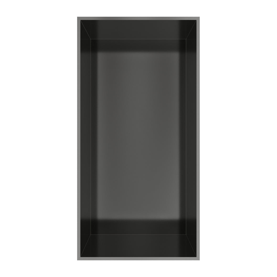 Hotbath &More inbouwnis 10 cm diep Geborsteld gunmetal PVD 30x15x10 cm Frameless productfoto