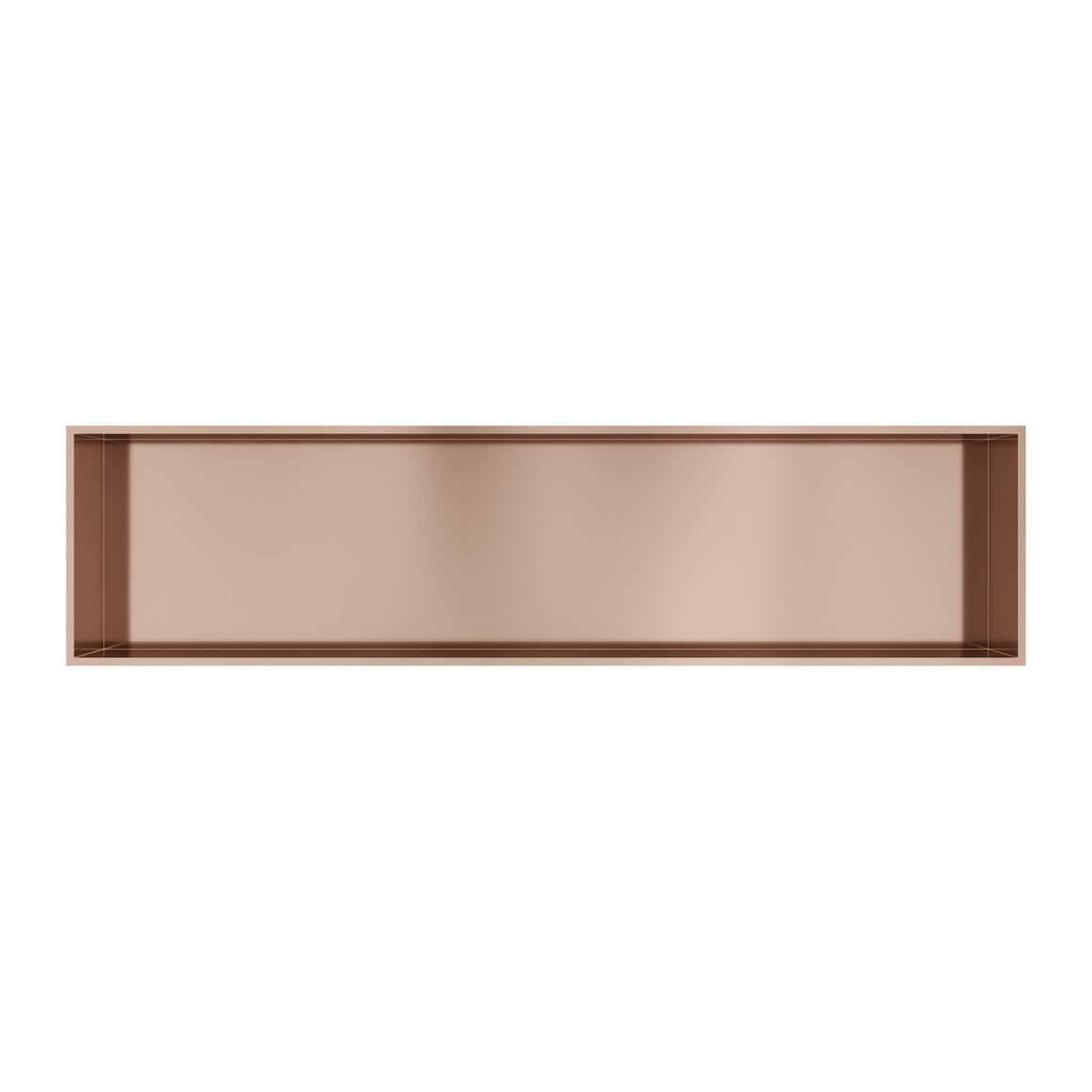 Hotbath &More inbouwnis 10 cm diep Geborsteld koper PVD 30x120x10 cm Met rand productfoto