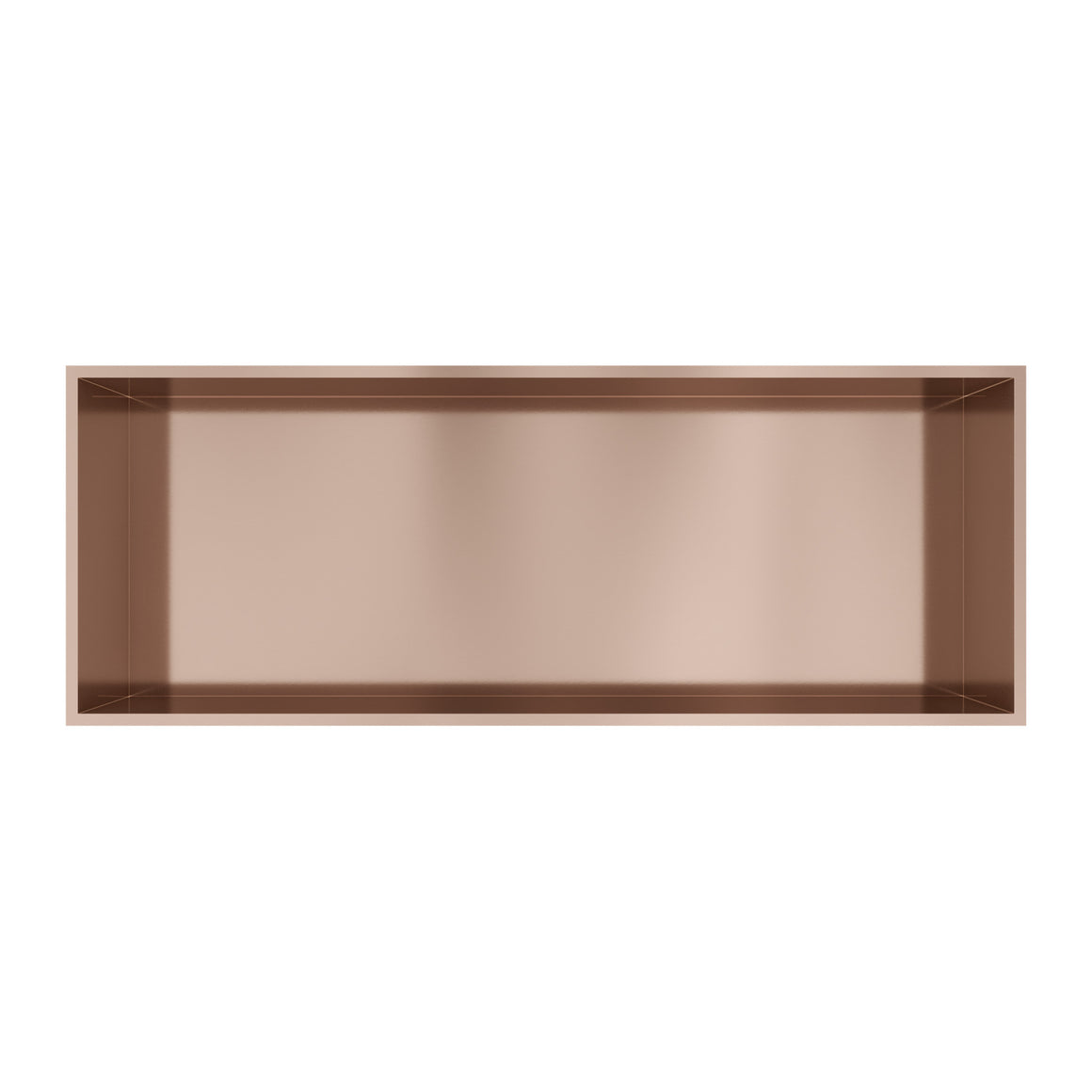 Hotbath &More inbouwnis 10 cm diep Geborsteld koper PVD 30x80x10 cm Met rand productfoto