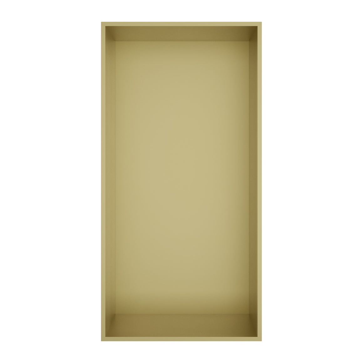 Hotbath &More inbouwnis 10 cm diep Geborsteld messing PVD 30x15x10 cm Frameless productfoto