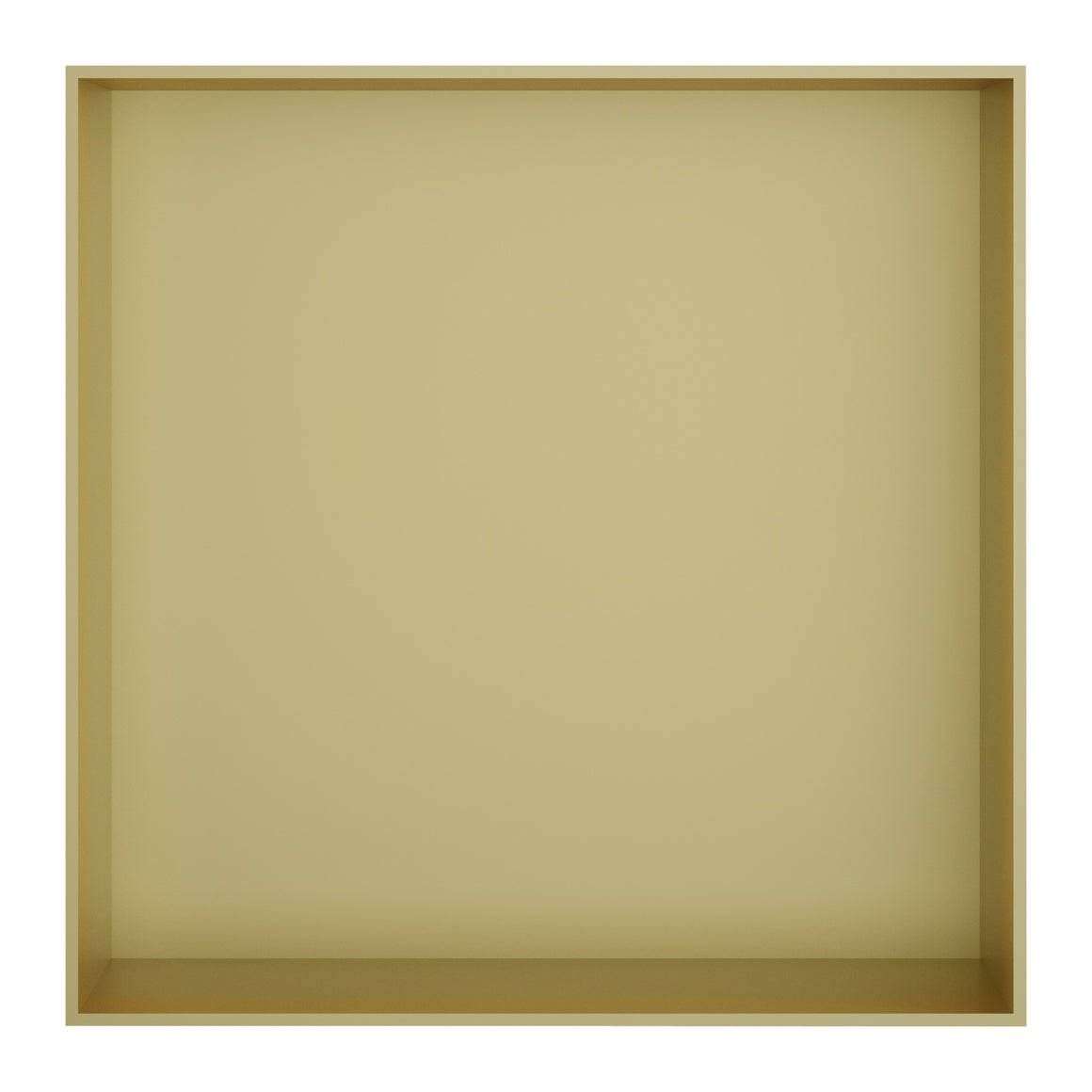 Hotbath &More inbouwnis 10 cm diep Geborsteld messing PVD 30x30x10 cm Frameless productfoto