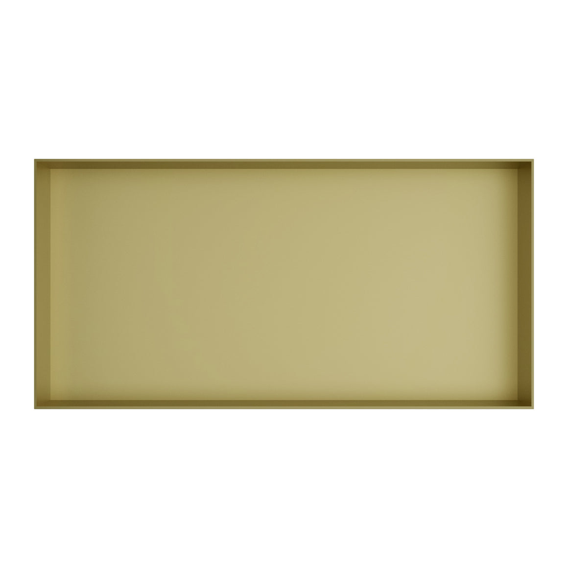 Hotbath &More inbouwnis 10 cm diep Geborsteld messing PVD 30x60x10 cm Frameless productfoto