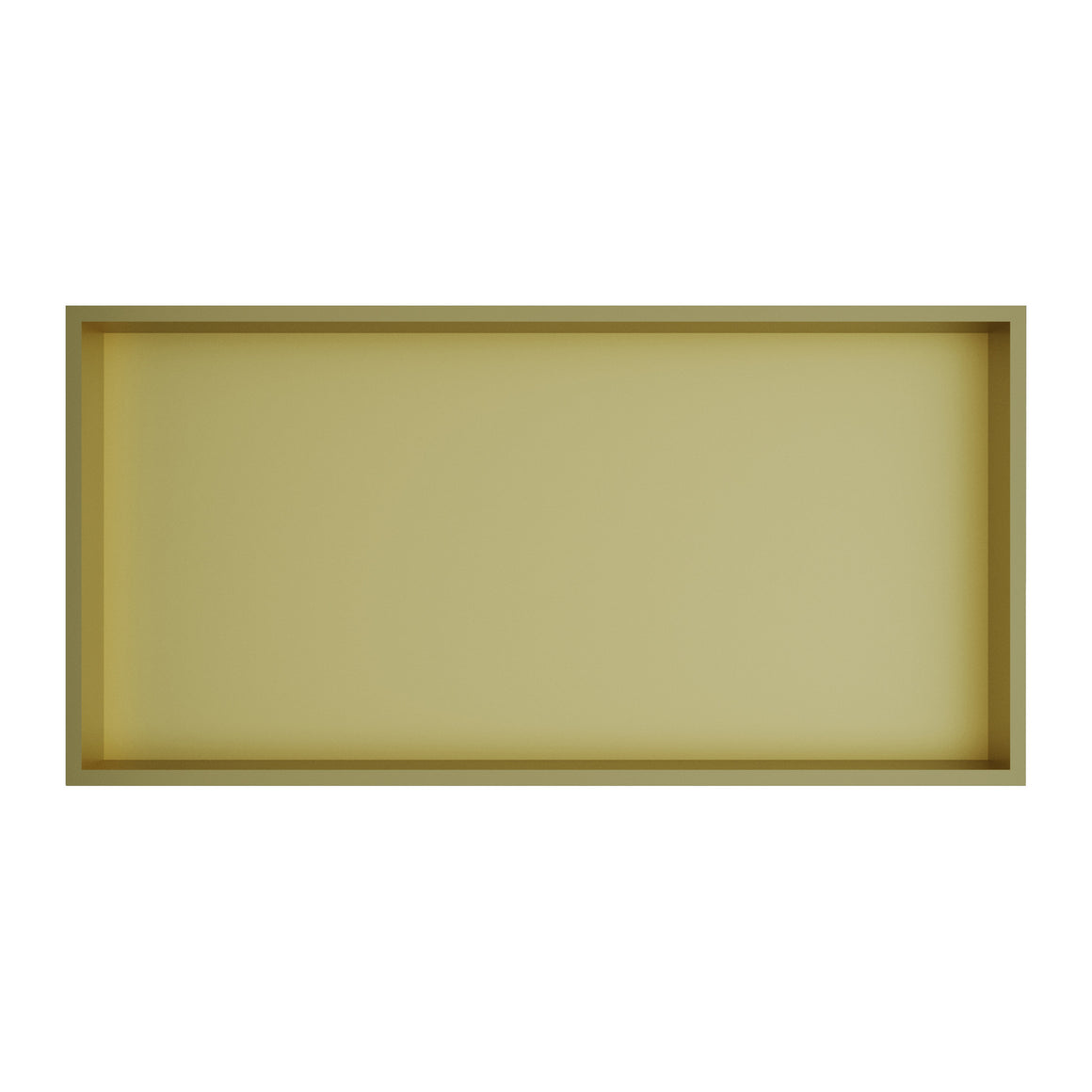 Hotbath &More inbouwnis 10 cm diep Geborsteld messing PVD 30x60x10 cm Met rand productfoto