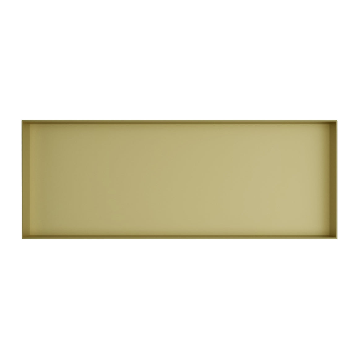 Hotbath &More inbouwnis 10 cm diep Geborsteld messing PVD 30x80x10 cm Frameless productfoto