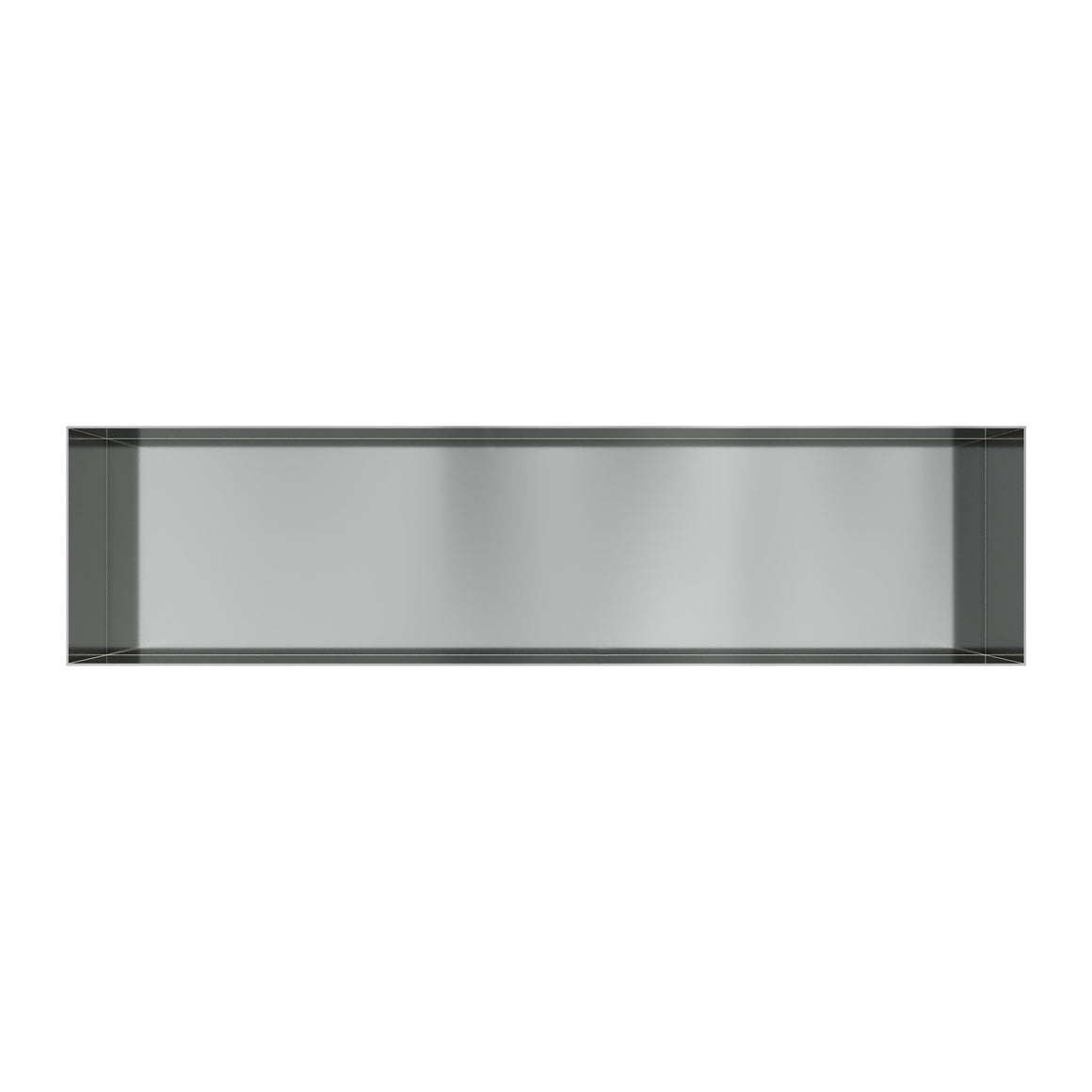 Hotbath &More inbouwnis 10 cm diep Geborsteld RVS 30x120x10 cm Frameless productfoto