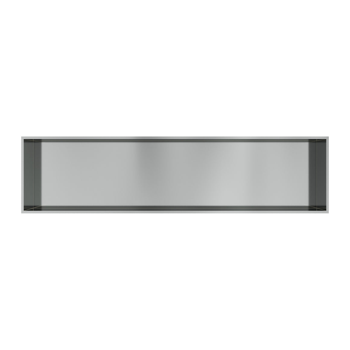 Hotbath &More inbouwnis 10 cm diep Geborsteld RVS 30x120x10 cm Met rand productfoto