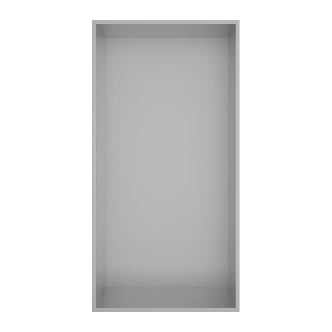 Hotbath &More inbouwnis 10 cm diep Geborsteld RVS 30x15x10 cm Frameless productfoto (kleurimpressie)