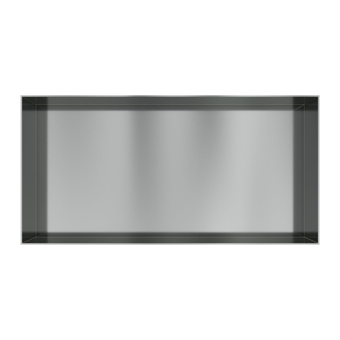 Hotbath &More inbouwnis 10 cm diep Geborsteld RVS 30x60x10 cm Frameless productfoto