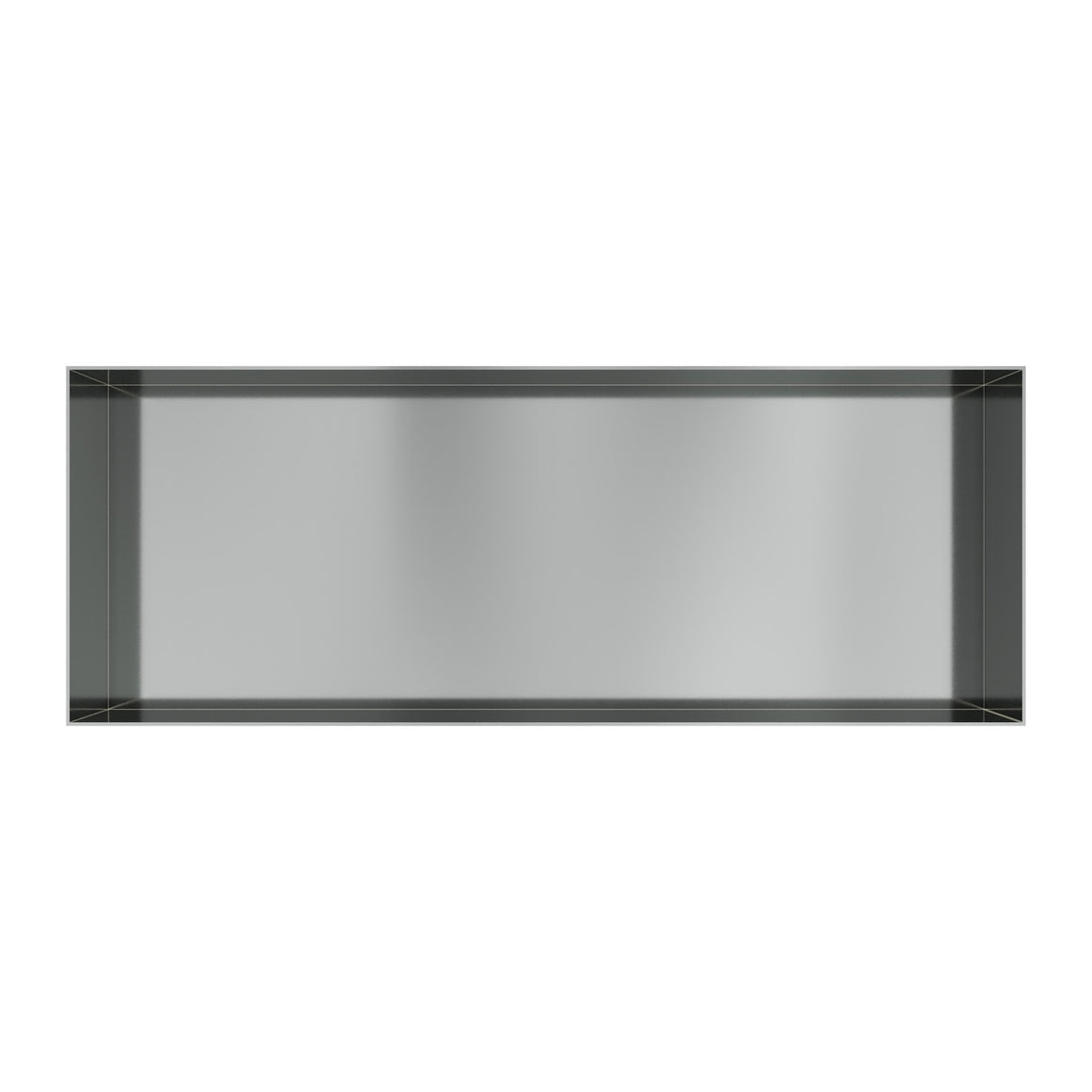 Hotbath &More inbouwnis 10 cm diep Geborsteld RVS 30x80x10 cm Frameless productfoto