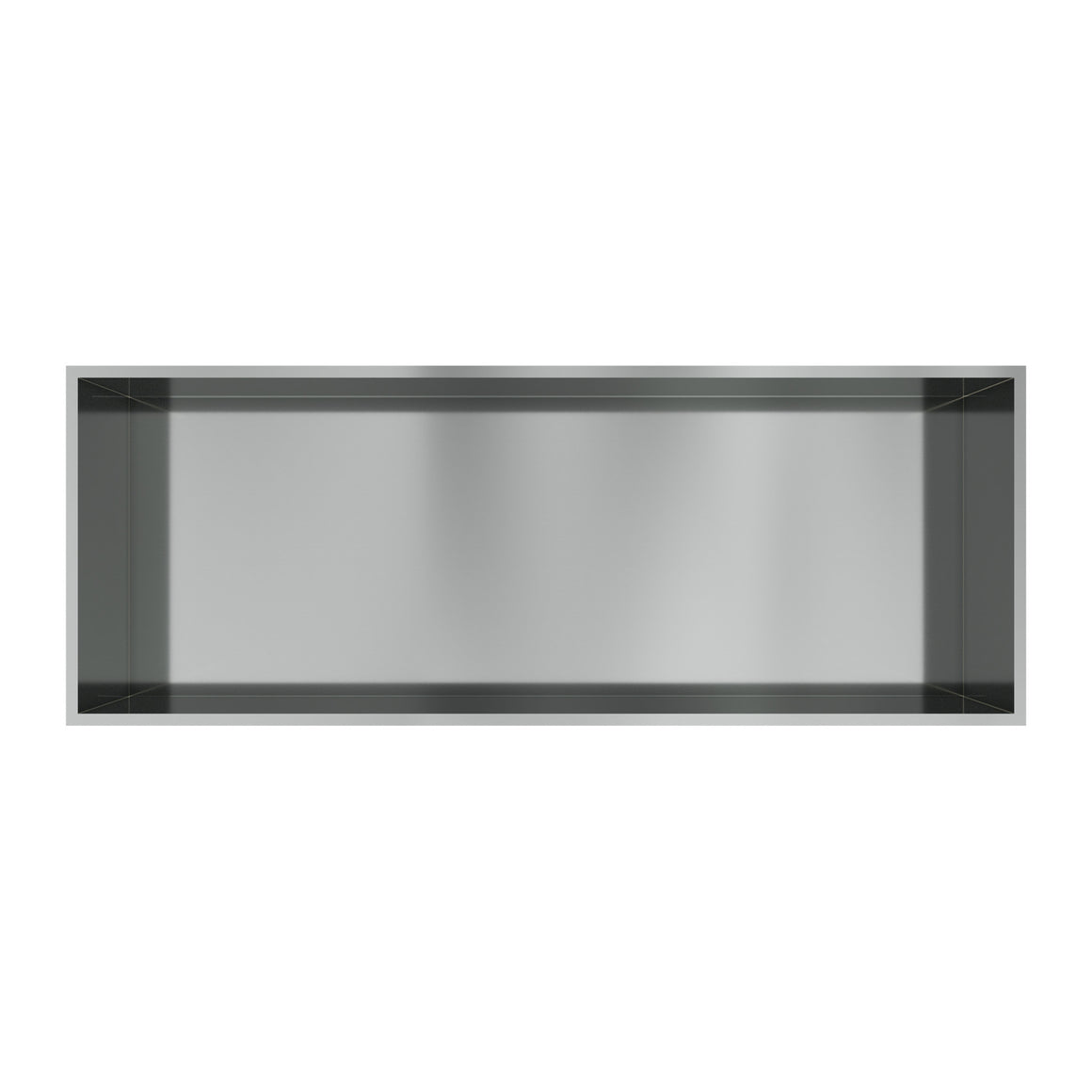 Hotbath &More inbouwnis 10 cm diep Geborsteld RVS 30x80x10 cm Met rand productfoto