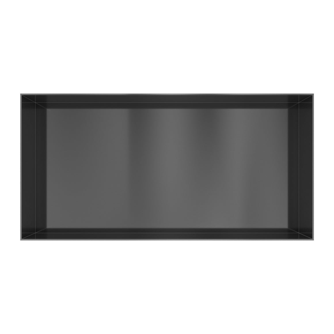 Hotbath &More inbouwnis 10 cm diep Geborsteld zwart PVD 30x60x10 cm Frameless productfoto