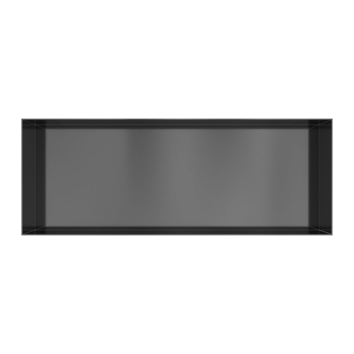 Hotbath &More inbouwnis 10 cm diep Geborsteld zwart PVD 30x80x10 cm Frameless productfoto